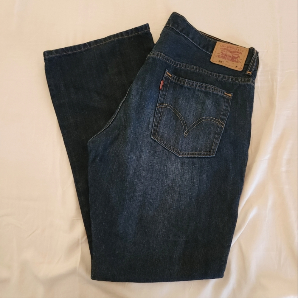 Levis 515 Low Rise Bootcut Jeans Nouveau Size 16 Dark Denim